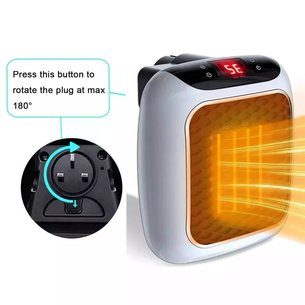 800W Mini Portable Electric Heater – Efficient Ceramic Heater for Quick Home Warmth