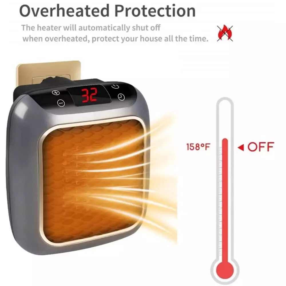 800W Mini Portable Electric Heater – Efficient Ceramic Heater for Quick Home Warmth