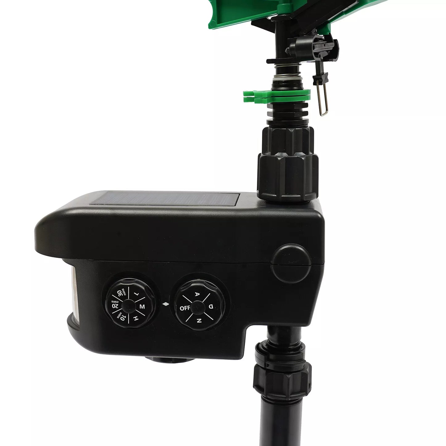 Motion Activated Deer Repellent Sprinkler - Solar Powered Animal Deterrent for Gardens & Lawns