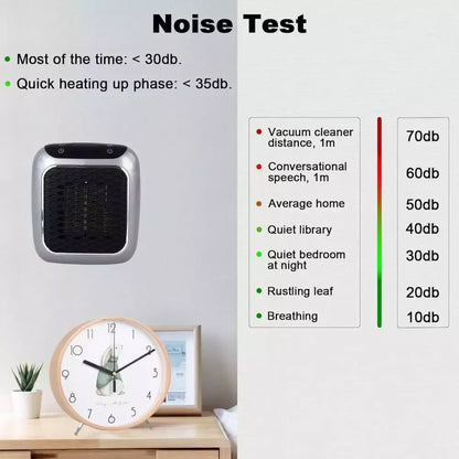 800W Mini Portable Electric Heater – Efficient Ceramic Heater for Quick Home Warmth
